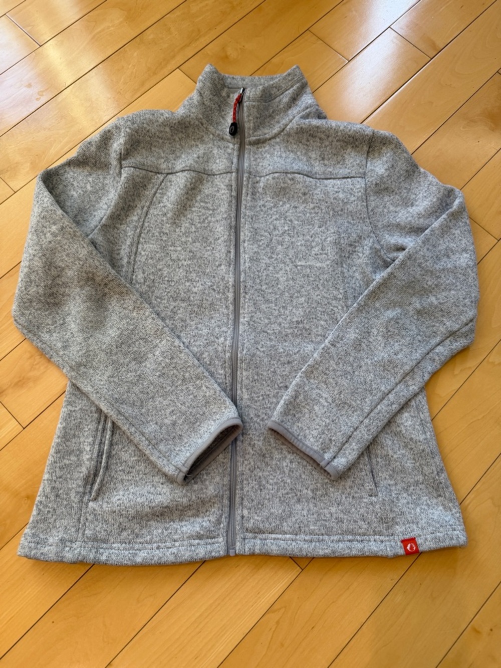 The American Outdoorsman For Women Heather Gray Zip Up Fleece Size Small
